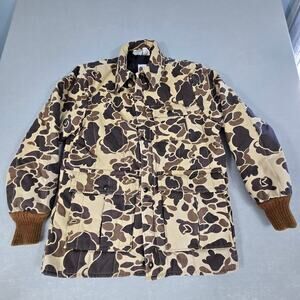 Vtg Sports Afield Insultated Camo Men's Hooded Full Zip Hunting Jacket Medium
